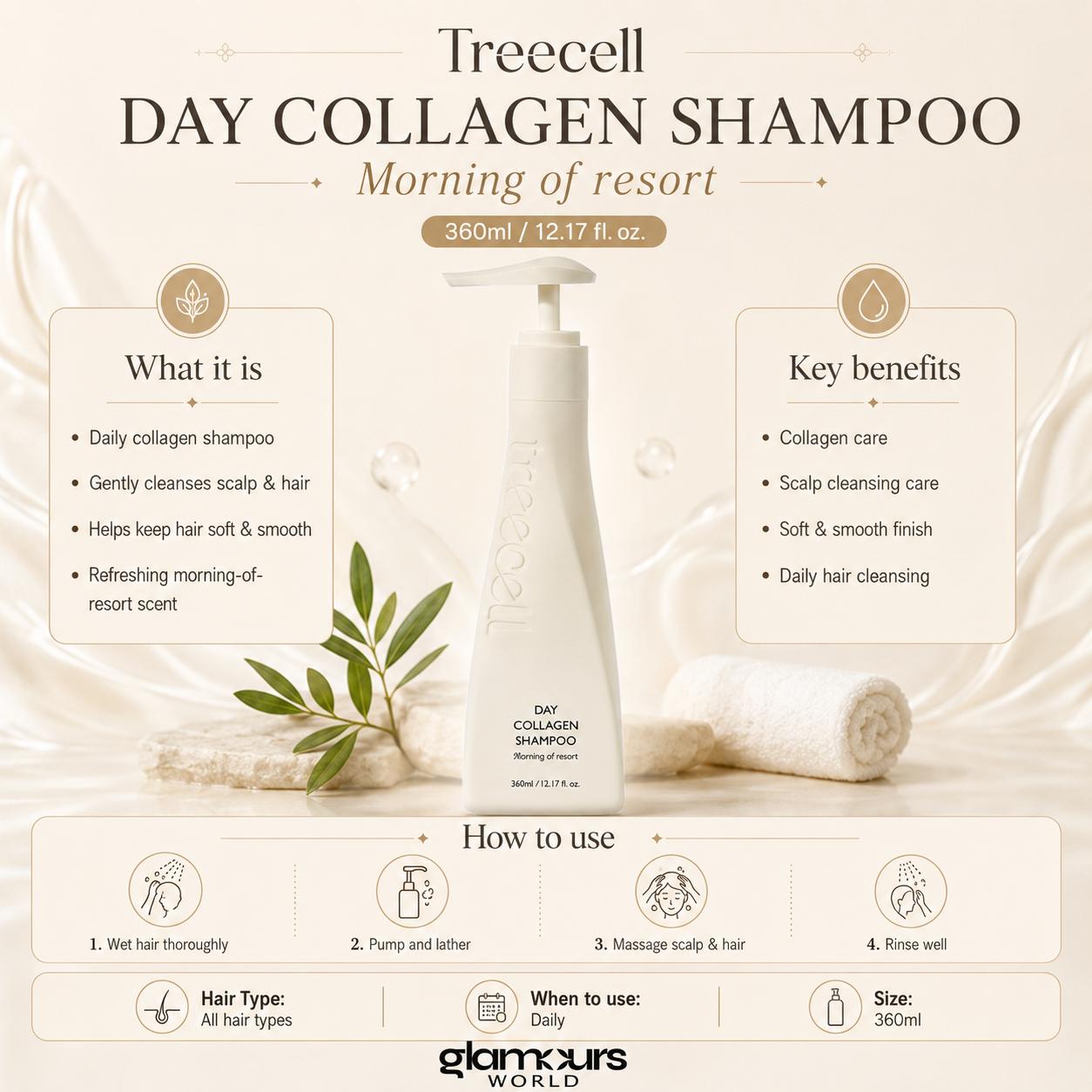 Treecell Day Collagen Shampoo 360ml